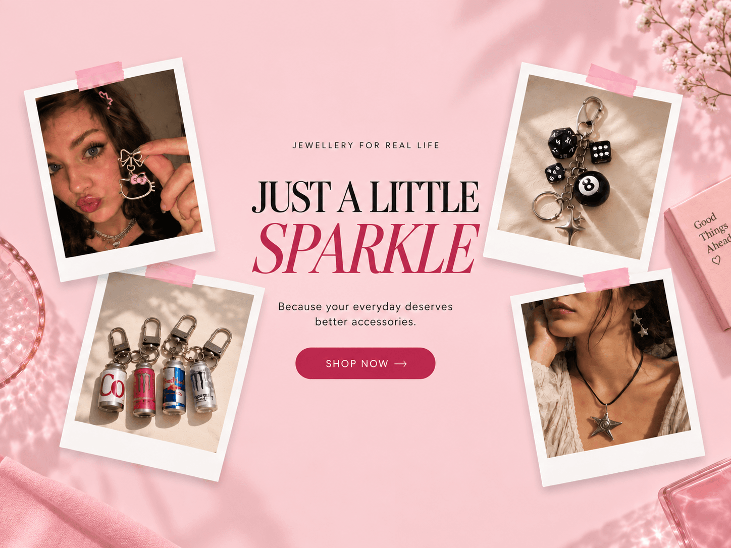 Sparklet Jewels — jewellery for your main character era. Trendy charms, everyday joy.