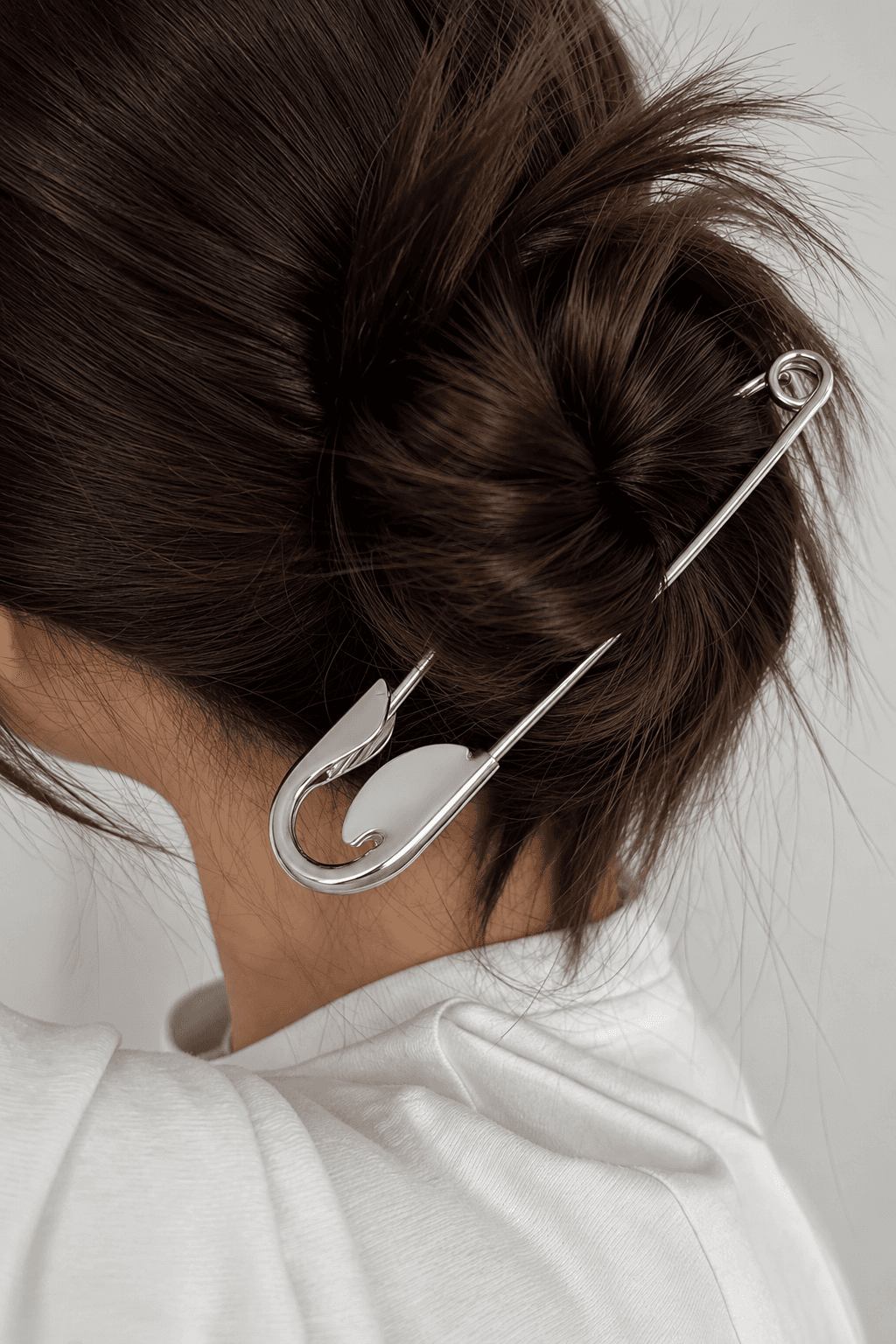 Big safetypin Hair pin