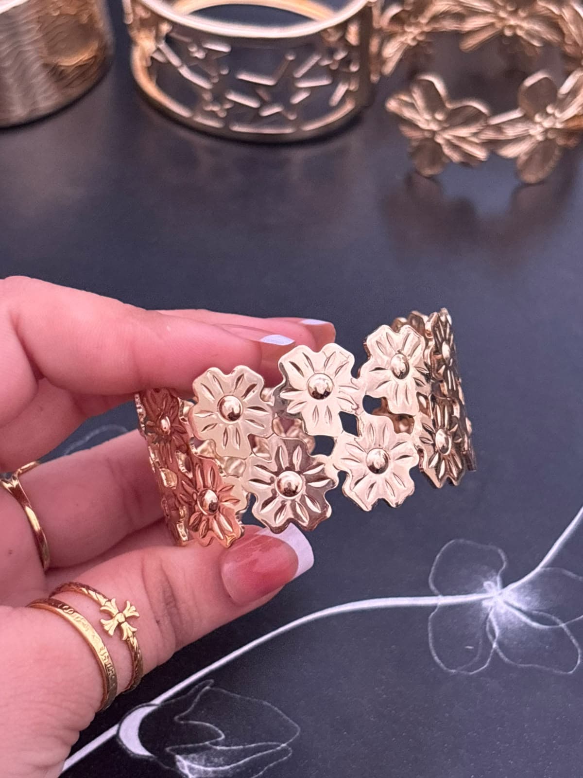Daisy Garden Cuff
