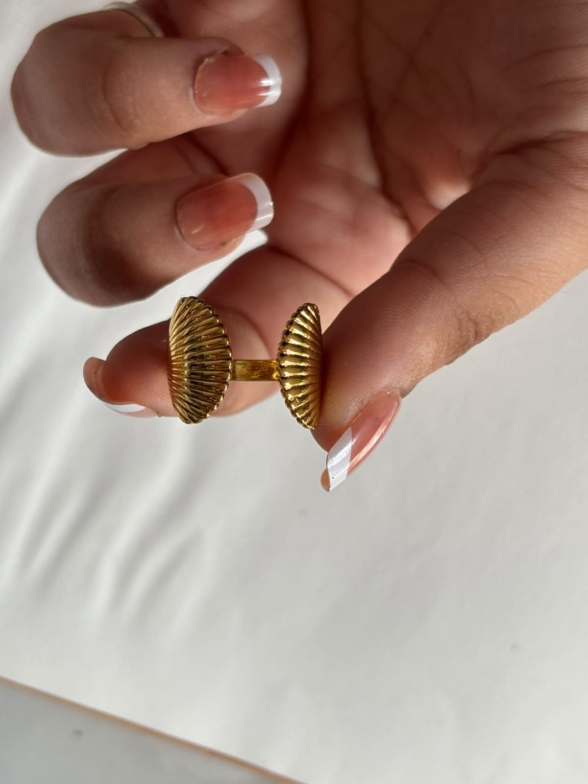 Golden Seashell ring