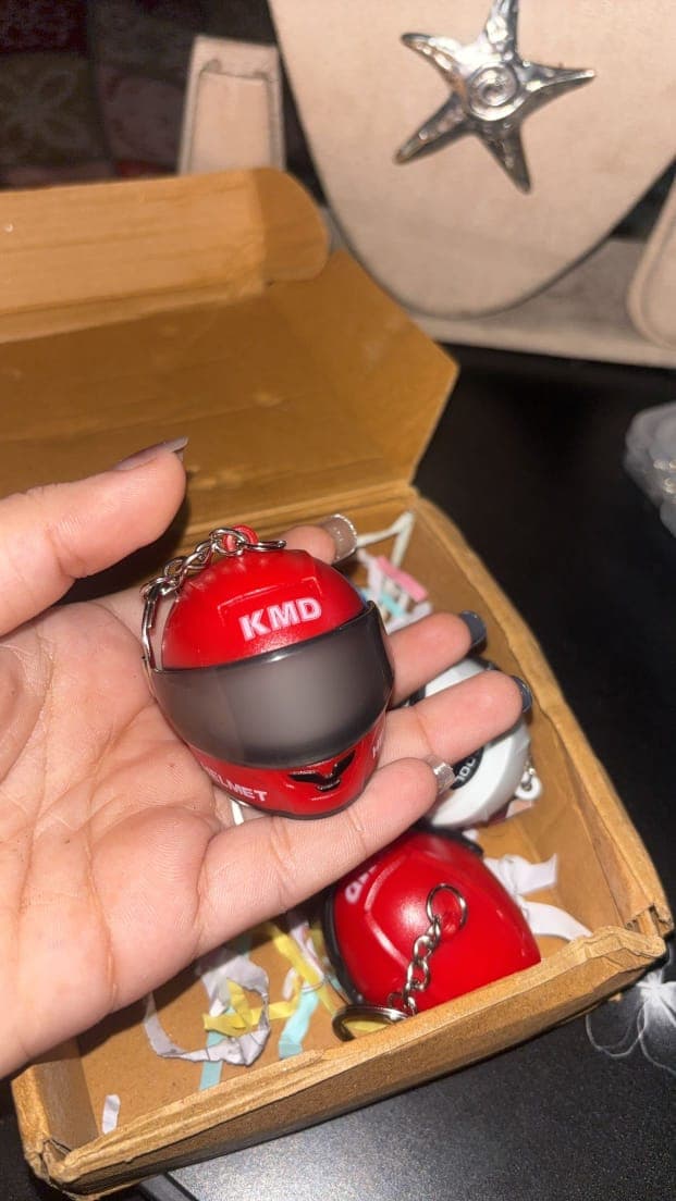 Mini moto keychain