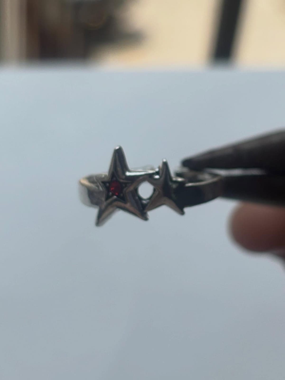 Red star ring